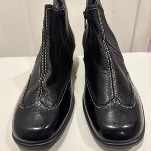 Men's Black Leather Ankle Boots